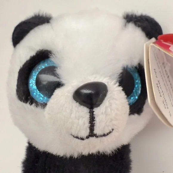 3” Ty Mini Baboo Panda Bear Plush Keychain - Picture 9 of 9